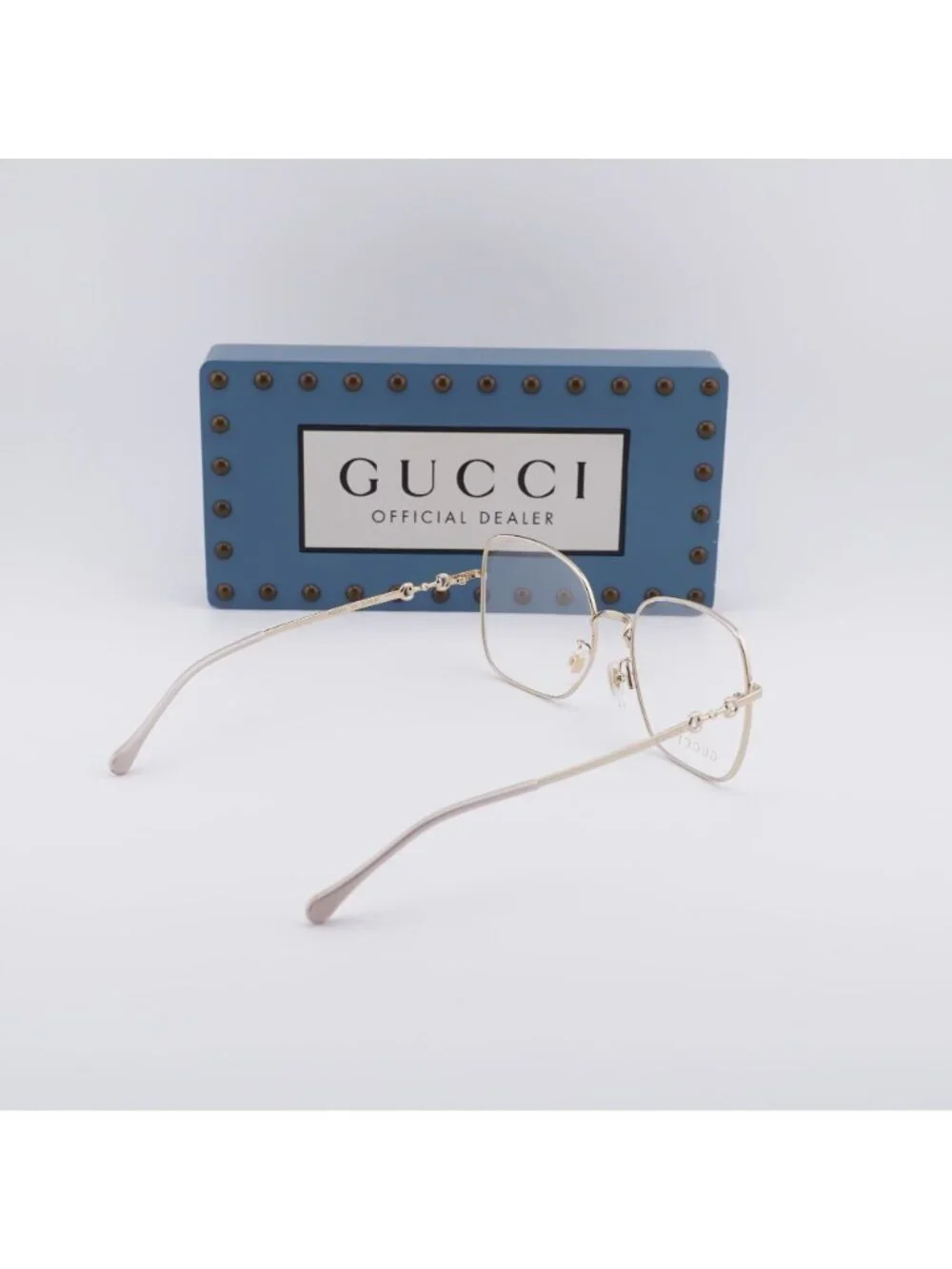 Gucci GG0883OA 001 Square Eyeglasses 55mm - Gold